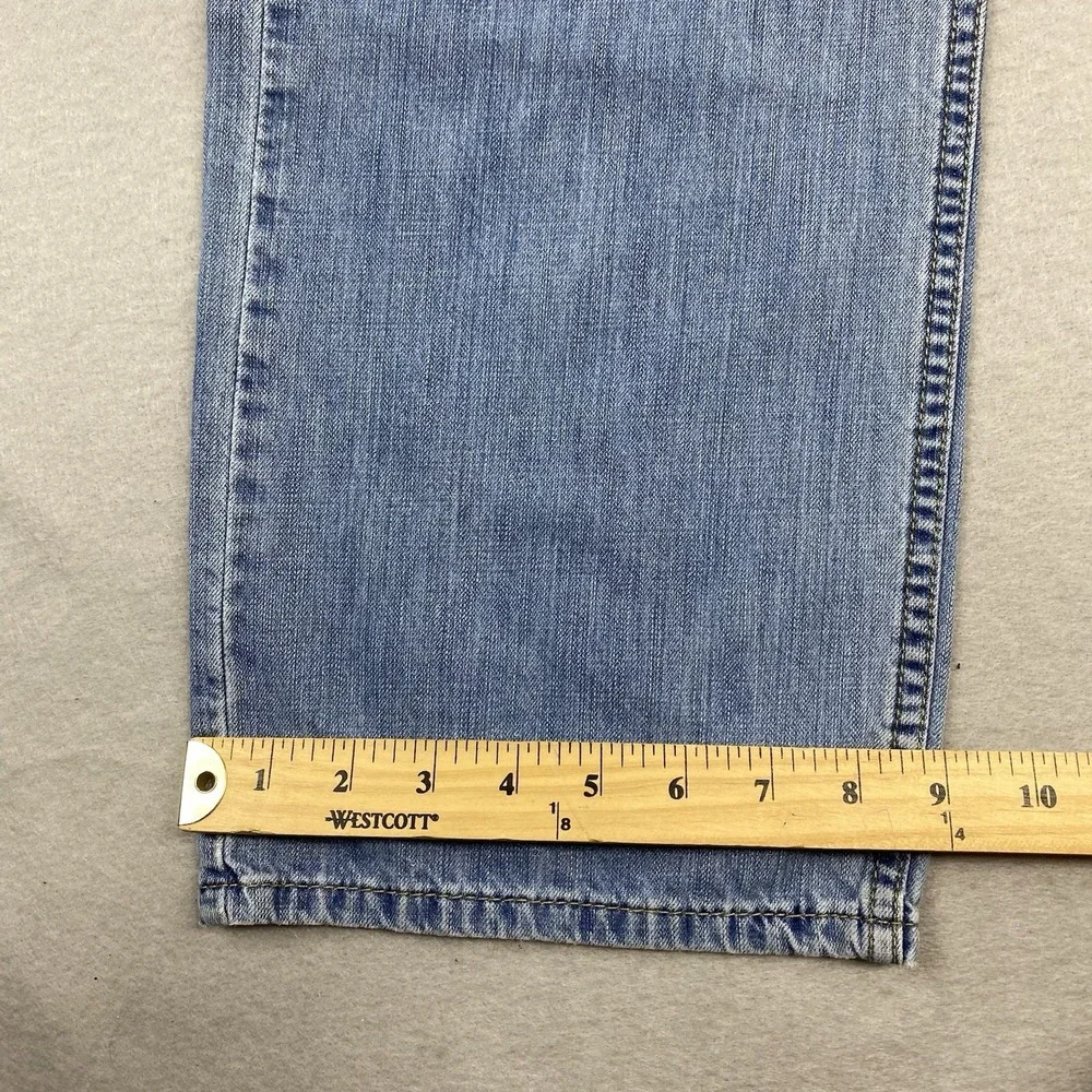Levis Jeans Mens 34x34 Blue Denim Pants 569 Loose Straight Red Tab Cotton